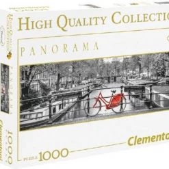 Clementoni - Panorama High Quality Collectie Puzzel - Amsterdam Bicycle - 1000 Stukjes, Puzzel Volwassenen -Goedkope puzzels winkel 550x471