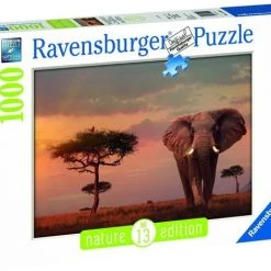 Ravensburger Puzzel Olifant In Het Masai Mara - 1000 Stukjes -Goedkope puzzels winkel 550x472 4