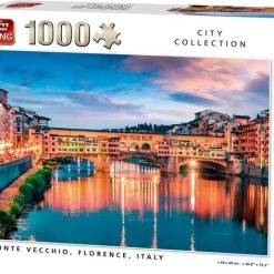 King Puzzel 1000 Stukjes PONTE VECCHIO, FLORENCE, ITALY