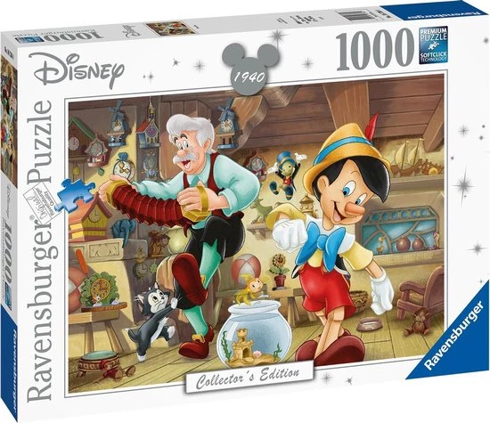 Ravensburger Puzzel Pinocchio - Legpuzzel - 1000 Stukjes 3 Ravensburger Puzzel Pinocchio - Legpuzzel - 1000 Stukjes - Afbeelding 3
