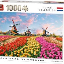 King Puzzel 1000 Stukjes (68 X 49 Cm) - Zaanse Schans Nederland - Holland Souvenirs