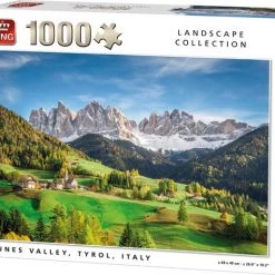 King Puzzel 1000 Stukjes (68 X 49 Cm) - Vallei In Tirol - Legpuzzel Landschap - Volwassenen