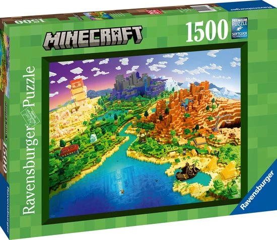 Ravensburger Puzzel World Of Minecraft - Legpuzzel - 1500 Stukjes 4 Ravensburger Puzzel World Of Minecraft - Legpuzzel - 1500 Stukjes - Afbeelding 4
