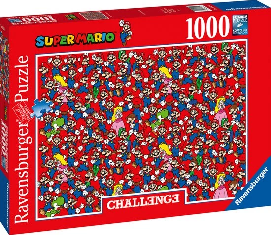 Ravensburger Puzzel Super Mario - Legpuzzel - 1000 Stukjes Challenge 4 Ravensburger Puzzel Super Mario - Legpuzzel - 1000 Stukjes Challenge - Afbeelding 4