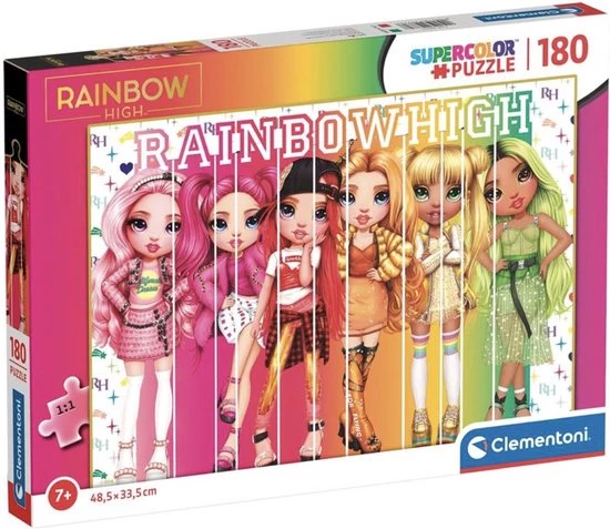 CLEMENTONI RAINBOW HIGH PUZZEL 180ST 1 CLEMENTONI RAINBOW HIGH PUZZEL 180ST