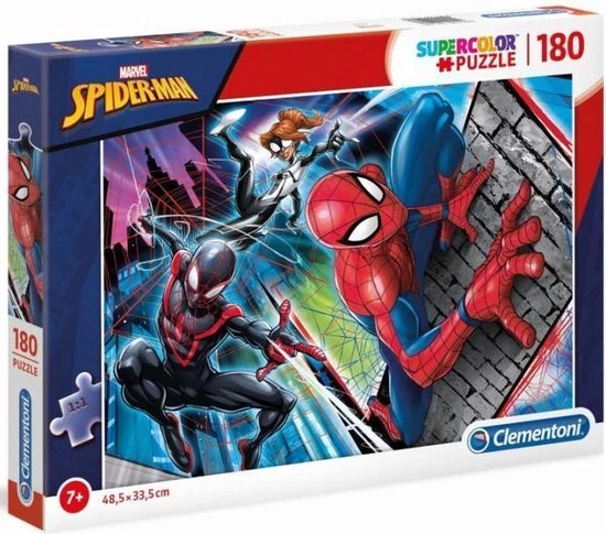 Clementoni Supercolor Spider-man Legpuzzel - 180 Stukjes 3 Clementoni Supercolor Spider-man Legpuzzel - 180 Stukjes - Afbeelding 3