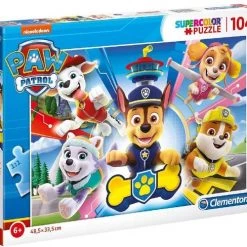 Clementoni Legpuzzel - Supercolor Puzzel Collectie - Paw Patrol - 104 Stukjes, Puzzels Kinderen -Goedkope puzzels winkel 550x488 3