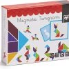 Eurekakids Magneet Tangram Van Hout - Magnetische Puzzel Met Geometrische Vormen - Met 45 Opgaves