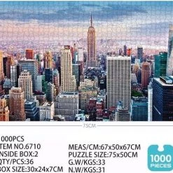 Happy Puzzle Grande New York Puzzel 1000 Stukjes Volwassenen Legpuzzels - Jigsaw Puzzels - Kerst Cadeautje -Steden- Sinterklaas Cadeautjes -Goedkope puzzels winkel 550x498 1