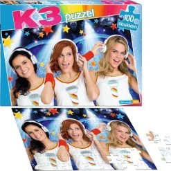 Studio 100 K3 Puzzel - 100 Stukjes -Goedkope puzzels winkel 550x498 3