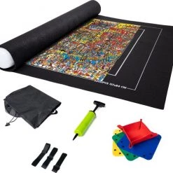 LightedLifestyle Puzzelmat 3000 Voor Legpuzzel - Puzzelbord Ruimte Voor 500 T/m 3000 Stukjes - Puzzelmap - Luxe Portapuzzle - Puzzel Opbergsysteem - Puzzelkoffer - 100x140 Cm