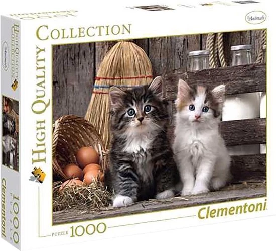 Clementoni Legpuzzel - High Quality Puzzel Collectie - Schattige Katjes - 1000 Stukjes, Puzzel Volwassenen 3 Clementoni Legpuzzel - High Quality Puzzel Collectie - Schattige Katjes - 1000 Stukjes, Puzzel Volwassenen - Afbeelding 3