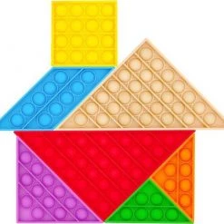 PLAY-IT PLAY IT Tangram Puzzel Pop It 7 Delig - Inclusief Simple Dimple - Fidget Toys - Sinterklaas -Goedkope puzzels winkel 550x501 3