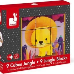 Janod Kubkid - Jungle Dieren -Goedkope puzzels winkel 550x502