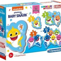 Clementoni Legpuzzel Baby Shark Junior Karton 30 Stukjes 4-delig -Goedkope puzzels winkel 550x506 2