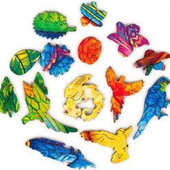 UNIDRAGON Houten Puzzel Dier - Speelse Papegaaien - 193 Stukjes - Medium 44x25 Cm 22 UNIDRAGON Houten Puzzel Dier - Speelse Papegaaien - 193 Stukjes - Medium 44x25 Cm -Goedkope puzzels winkel 550x525 4