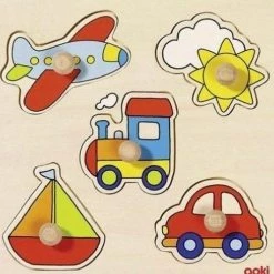 Goki Houten Knoppuzzel Mijn Reis - 5 Stukjes -Goedkope puzzels winkel 550x531 3