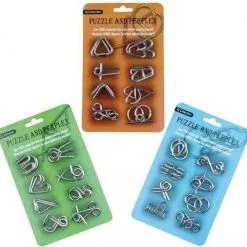 ICollection Metalen IQ Puzzels - 8 Stuks - Breinbrekers - Type 2/Groen - Schoencadeau -Goedkope puzzels winkel 550x532 3