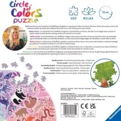 Ravensburger Puzzel Circle Of Colors Animals - Legpuzzel - 500 Stukjes -Goedkope puzzels winkel 550x533 2