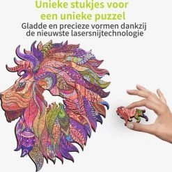 ACROPAQ Houten Puzzel Leeuw - 150 Stukjes, A4 Formaat 210 X 297 Mm, Puzzel Voor Kinderen En Volwassenen 10 ACROPAQ Houten Puzzel Leeuw - 150 Stukjes, A4 Formaat 210 X 297 Mm, Puzzel Voor Kinderen En Volwassenen -Goedkope puzzels winkel 550x537