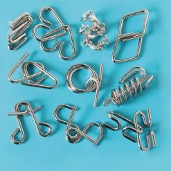 Eureka Metal Puzzle Set - 10 Metal Puzzles Set Blue (only Available In Display 52473355) 15 Eureka Metal Puzzle Set - 10 Metal Puzzles Set Blue (only Available In Display 52473355) -Goedkope puzzels winkel 550x542 1