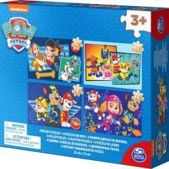 PAW Patrol - Puzzel - 4 Puzzels Van Hout -Goedkope puzzels winkel 550x545 3