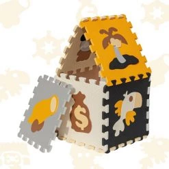 PRETTY PIP Piraten Vloerpuzzel - Speelmat EVA Foam 90x90 - Buiten Speelgoed Jongens - Waterafstotend En Anti-Slip Vloermat - Speelkleed Voor Kinderen - Piraten Puzzelmat -Goedkope puzzels winkel 550x547