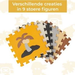 PRETTY PIP Piraten Vloerpuzzel - Speelmat EVA Foam 90x90 - Buiten Speelgoed Jongens - Waterafstotend En Anti-Slip Vloermat - Speelkleed Voor Kinderen - Piraten Puzzelmat -Goedkope puzzels winkel 550x549 9