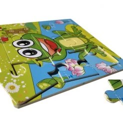 Aslan? 2 Houten Puzzels Van 9 Stukjes - Dieren: Panda En Kikker - Voor Kinderen Van 1-4 Jaar -Goedkope puzzels winkel 550x550 175