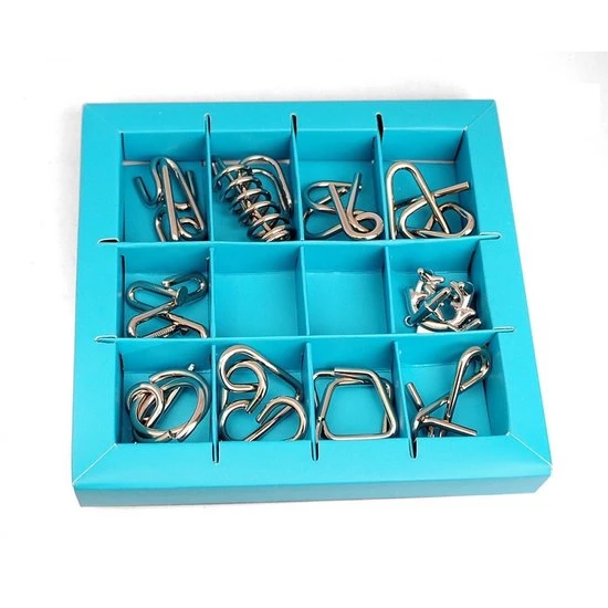 Eureka Metal Puzzle Set - 10 Metal Puzzles Set Blue (only Available In Display 52473355) 2 Eureka Metal Puzzle Set - 10 Metal Puzzles Set Blue (only Available In Display 52473355) - Afbeelding 2