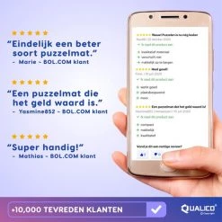 Qualico 1500 - Puzzelmat Neopreen - Antislip - De Portapuzzle Die Echt Werkt! Tot En Met 1500 Stukjes - 66 X 120 Cm -Goedkope puzzels winkel 550x550 220