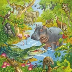 Ravensburger Kinderpuzzel In Het Oerwoud - 3 X 49 Stukjes -Goedkope puzzels winkel 550x550 27