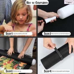 HobbyMania Puzzelmat Puzzel Legpuzzel Inclusief Puzzelbakjes En Opbergzak Tot 1500 Stukjes - Zwart -Goedkope puzzels winkel 550x550 336