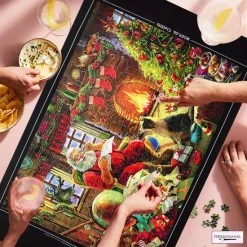 HobbyMania Puzzelmat Puzzel Legpuzzel Inclusief Puzzelbakjes En Opbergzak Tot 1500 Stukjes - Zwart -Goedkope puzzels winkel 550x550 338