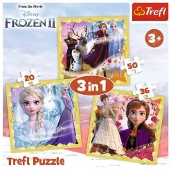 Disney Frozen 3-in-1 Puzzel - 20 Stukjes - 36 Stukjes - 50 Stukjes - Leeftijd 3+