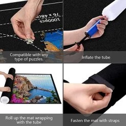 IBright Oprolbare Puzzelmat Met Indicatielijn - Puzzelkleed & Opbergsysteem Puzzelrol - Puzzel Mat 1500 Stukjes -Goedkope puzzels winkel 550x550 65