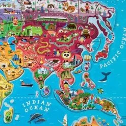 Janod Puzzel - Magnetic World - Engels 24 Janod Puzzel - Magnetic World - Engels -Goedkope puzzels winkel 550x550 70