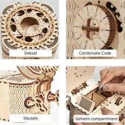 Robotime Vitafa Kluis - Houtpuzzel - 3D Puzzel - Modelbouw - Opbergdoos - Hout - DIY 7 Robotime Vitafa Kluis - Houtpuzzel - 3D Puzzel - Modelbouw - Opbergdoos - Hout - DIY -Goedkope puzzels winkel 550x550 90