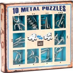 Eureka Metal Puzzle Set - 10 Metal Puzzles Set Blue (only Available In Display 52473355)
