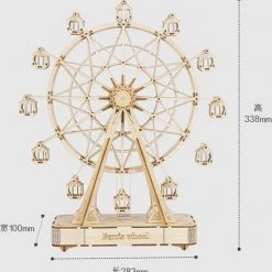 Robotime 3d-puzzel Reuzenrad 33,8 Cm Hout Naturel 232-delig -Goedkope puzzels winkel 550x562 1