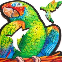 UNIDRAGON Houten Puzzel Dier - Speelse Papegaaien - 193 Stukjes - Medium 44x25 Cm 14 UNIDRAGON Houten Puzzel Dier - Speelse Papegaaien - 193 Stukjes - Medium 44x25 Cm -Goedkope puzzels winkel 550x562 4