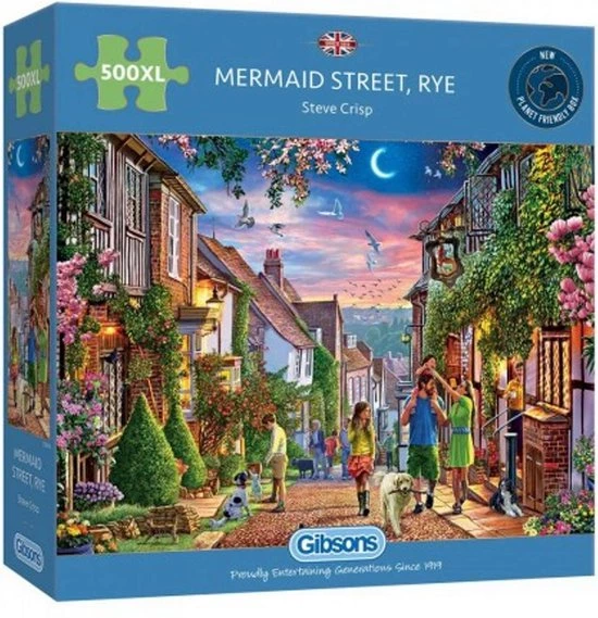 XL Legpuzzel Gibsons - Mermaid Street - 500 Extra Grote Stukjes 1 XL Legpuzzel Gibsons - Mermaid Street - 500 Extra Grote Stukjes