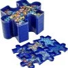 Merkloos Decopatent Puzzel Sorteerbakjes - 6 Vaks - Puzzel Sorteer Bakjes - Stapelbaar - Puzzle Puzzelstukjes Bakjes - 21,5 X 16,5 X 10,8 Cm