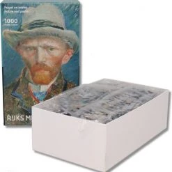 Puzzelman Legpuzzel Met Poster - Zelfportret - Van Gogh - Puzzel 1000 Stukjes - Rijksmuseum -Goedkope puzzels winkel 550x574