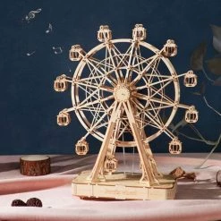 Robotime 3d-puzzel Reuzenrad 33,8 Cm Hout Naturel 232-delig -Goedkope puzzels winkel 550x578