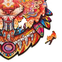 UNIDRAGON Houten Puzzel Dier - Voorzichtige Lynx- 187 Stukjes - Medium 22x33 Cm -Goedkope puzzels winkel 550x578 8