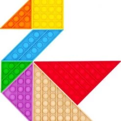 PLAY-IT PLAY IT Tangram Puzzel Pop It 7 Delig - Inclusief Simple Dimple - Fidget Toys - Sinterklaas -Goedkope puzzels winkel 550x579 3