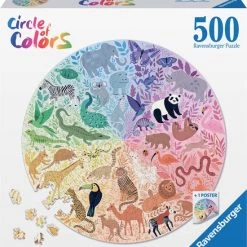 Ravensburger Puzzel Circle Of Colors Animals - Legpuzzel - 500 Stukjes -Goedkope puzzels winkel 550x583 2