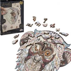 Grafix Houten Puzzel Aap | Unieke Puzzelstukjes In Vorm Van Dieren | 132 Puzzelstukjes | Puzzel Voor Kinderen En Volwassenen | Formaat 30 X 22.5 CM | Cadeau Voor Jong En Oud