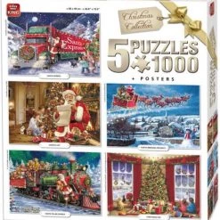 King Puzzel 5 In 1 - Christmas Collection - 5x 1000 Stukjes
